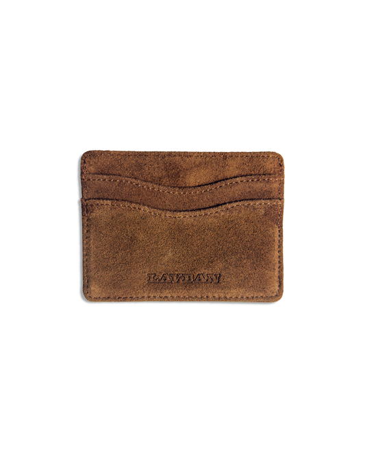 SUEDE CARD WALLET